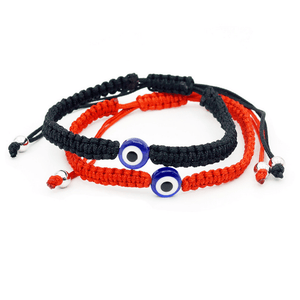 Red Leaf Bear - FREE Shipping - Something for Everyone Evil Eye Evil Eye Lucky Charm Woven Handmade Protection Bracelet.