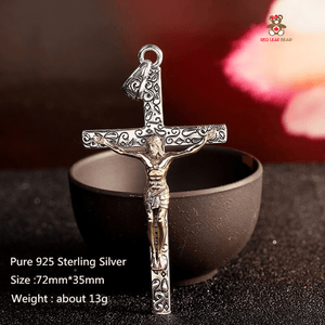 Red Leaf Bear - FREE Shipping - Something for Everyone Necklace Sterling Silver and 14k Gold Plated Cross Pendant.
