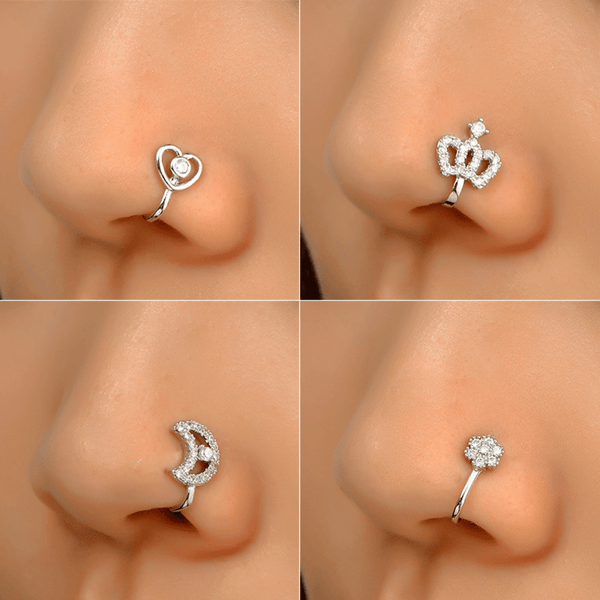Red Leaf Bear - FREE Shipping - Something for Everyone nose pin Adjustable Fake Nose Ring (No Piercing Required), Clip On Nose Ring, Non Piercing Nose Ring, Faux Nose Ring, Body Jewelry
