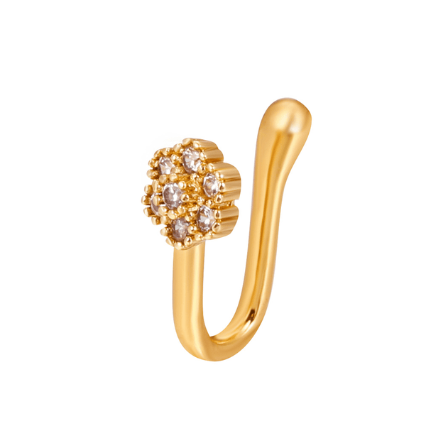 Red Leaf Bear - FREE Shipping - Something for Everyone nose pin SunFlower Gold Adjustable Fake Nose Ring (No Piercing Required), Clip On Nose Ring, Non Piercing Nose Ring, Faux Nose Ring, Body Jewelry