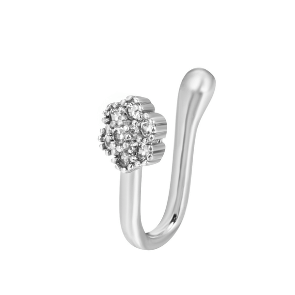 Red Leaf Bear - FREE Shipping - Something for Everyone nose pin SunFlower Silver Adjustable Fake Nose Ring (No Piercing Required), Clip On Nose Ring, Non Piercing Nose Ring, Faux Nose Ring, Body Jewelry