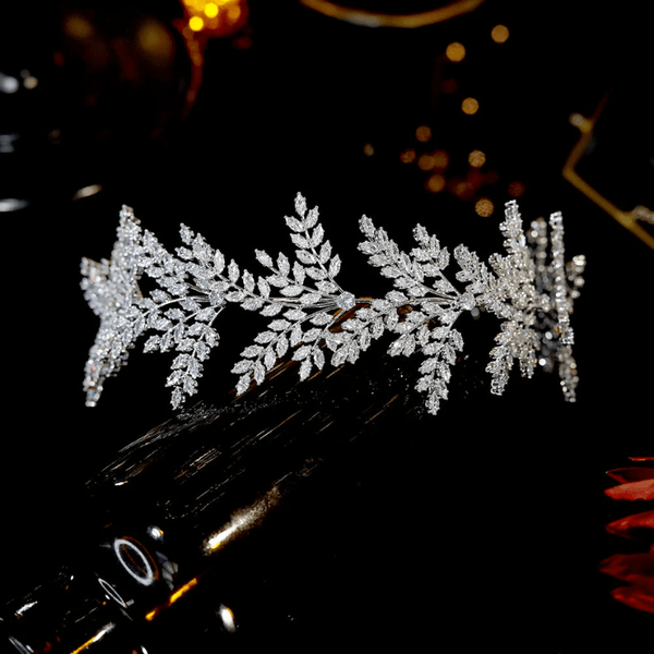 Red Leaf Bear - FREE Shipping - Something for Everyone Rhinestone Tiara with Cubic Zirconia, Wedding Crown, Bridal Tiara,Tiara Headband, Bridal Headpiece, Bridal Hair Accessories