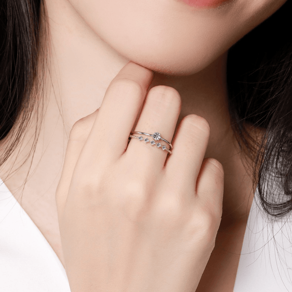 Red Leaf Bear - FREE Shipping - Something for Everyone Ring Sterling Silver 2pcs Ring Set.