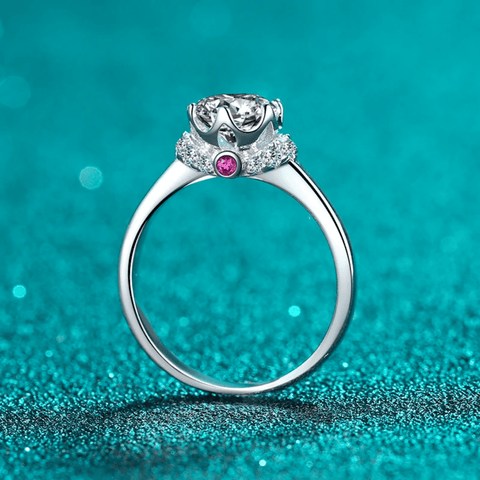 Red Leaf Bear - FREE Shipping - Something for Everyone Ring Sterling Silver Moissanite 0.5 CT Engagement Ring