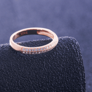 Red Leaf Bear - FREE Shipping - Something for Everyone Ring Sterling Silver RoseGold Eternity Stackable Engagement/Wedding Band Ring.
