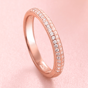 Red Leaf Bear - FREE Shipping - Something for Everyone Ring Sterling Silver RoseGold Eternity Stackable Engagement/Wedding Band Ring.