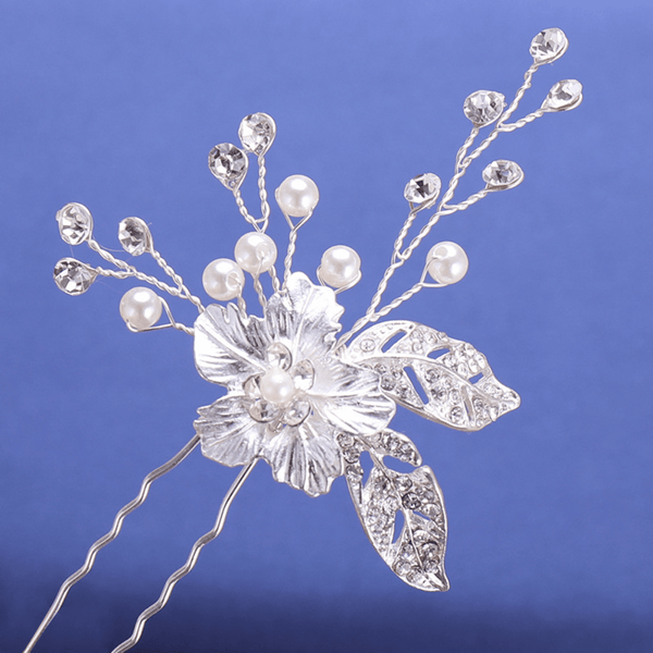 Red Leaf Bear - FREE Shipping - Something for Everyone Set of 2 Wedding Bridal Hair Pins with Rhinestones • Wedding Hair Accessories •