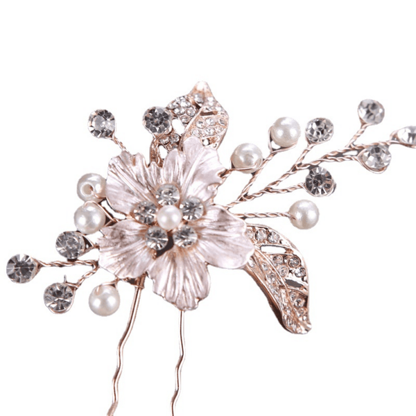 Red Leaf Bear - FREE Shipping - Something for Everyone Set of 2 Wedding Bridal Hair Pins with Rhinestones • Wedding Hair Accessories •